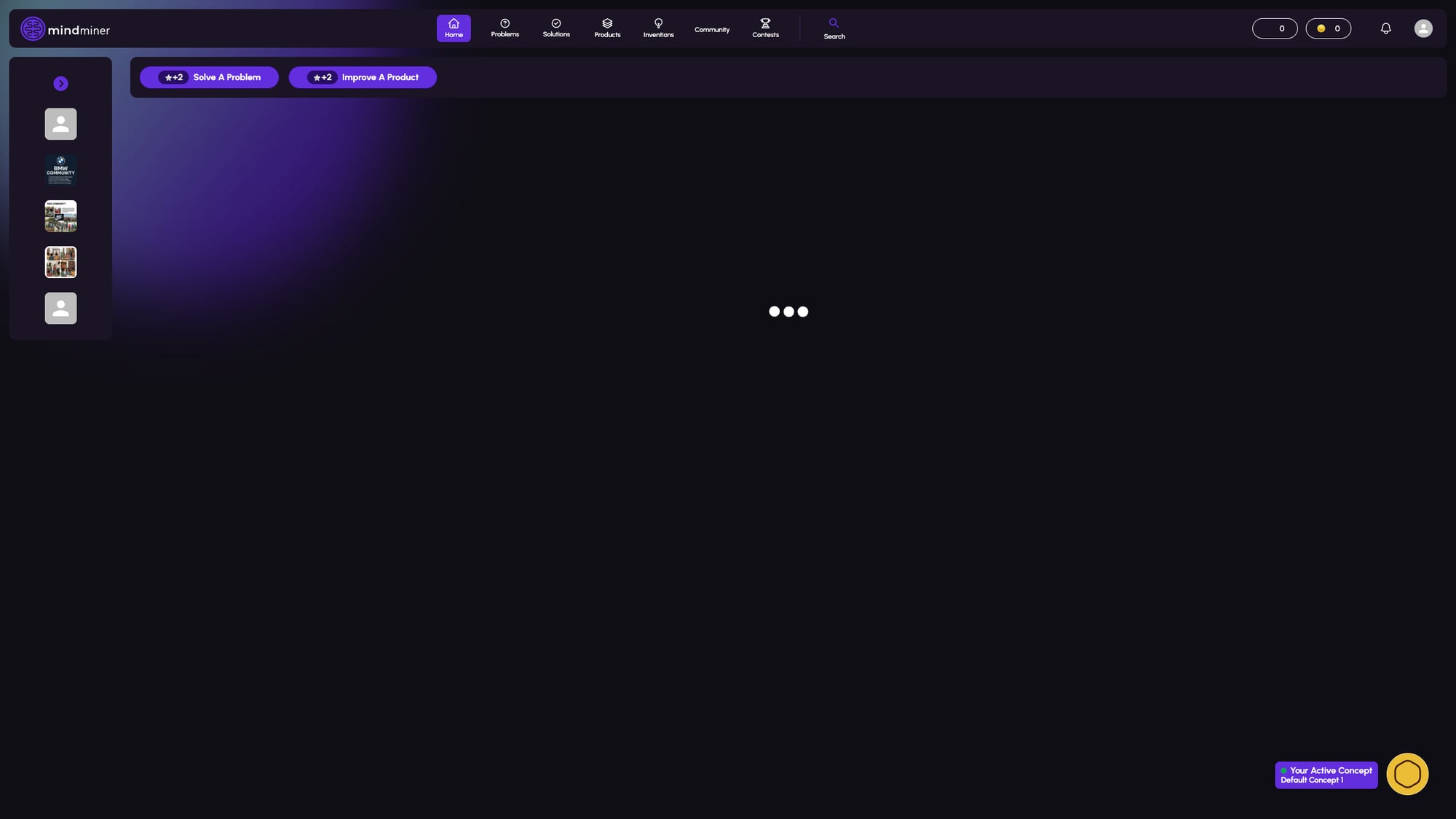 Feeds page on ultrawide